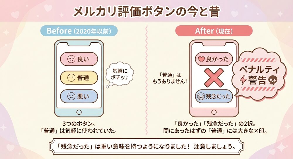 なぜ今、メルカリには「普通（どちらでもない）」評価がないのか？