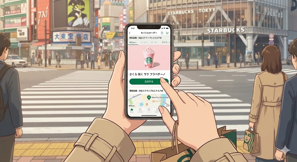 スタバモバイルオーダーの写真
