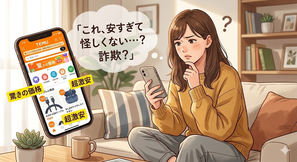 Temuは中国のサイト？危険と言われる理由のイラスト