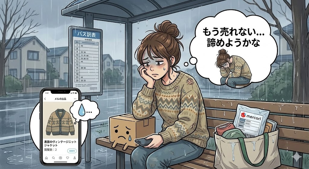 メルカリが急に売れなくなったと言われる理由のイメージ