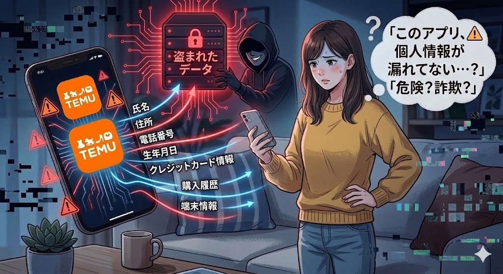 知恵袋で言われるTemuの危険性はこの2つのイラスト